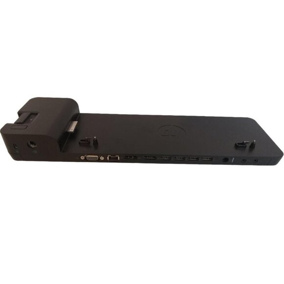 HP UltraSlim Docking Station ONLY Black 2013 Model HSTNN-1X10 No Charge Cord - Picture 1 of 5